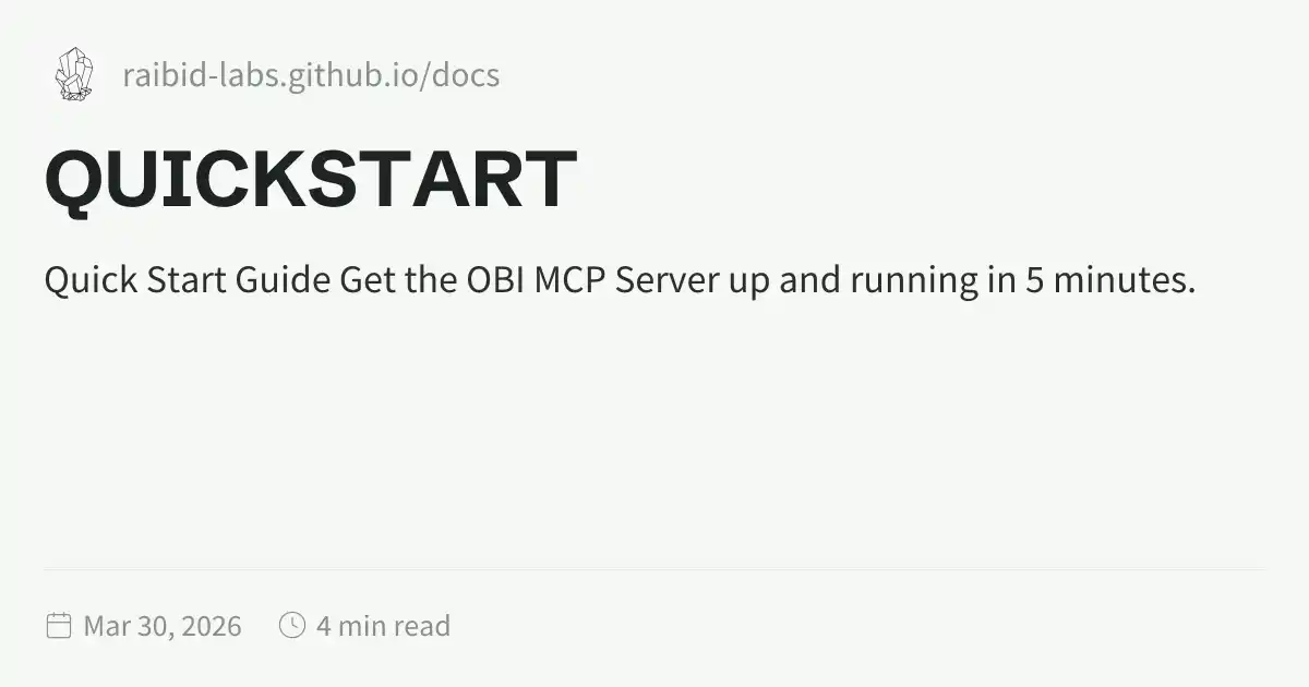 QUICKSTART