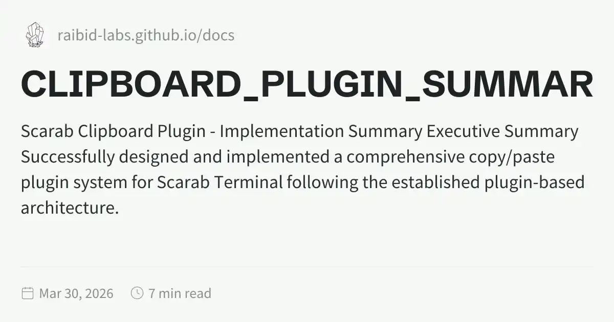 CLIPBOARD_PLUGIN_SUMMARY