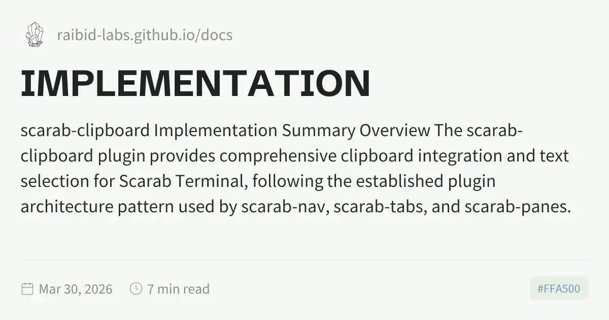 IMPLEMENTATION